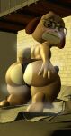  3d_(artwork) absurd_res animal_crossing anthro big_butt bodily_fluids butt canid canine canis chubby_male clothing digby_(animal_crossing) digital_media_(artwork) domestic_dog hi_res lazy:love male mammal nintendo slightly_chubby solo source_filmmaker sweat sweaty_butt underwear video_games 