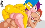  1_eye blue_hair butt comedy_central crossover cyclops family_guy female female/female futurama group hair hi_res human lipstick lois_griffin makeup mammal marge_simpson nickartist orange_hair purple_hair the_simpsons trio turanga_leela yellow_body yellow_skin 