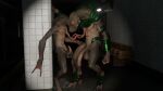  3d_(artwork) absurd_res against_surface against_wall alien animal_genitalia animal_penis armor big_penis black_mesa blender_(software) blender_eevee caught clothed clothing dicidius digital_media_(artwork) duo embrace equine_penis erection exhibitionism flaccid flashlight genitals half-life hand_holding hi_res humanoid looking_at_genitalia looking_at_penis looking_at_viewer male male/male penis pinned pinned_to_wall size_difference skimpy subway video_games vortigaunt 
