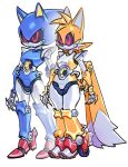  2_tails absurd_res badnik blade_tail blue_body duo handles hi_res machine metal_sonic metal_tails multi_tail red_eyes robot sega silver_body sonic_the_hedgehog_(series) sparkydb standing white_body yellow_body 