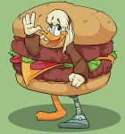  anatid anseriform anthro avian bird burger burger_costume cheeseburger_costume clothing costume della_duck duck female food food_costume kigtoons koopakrazy85 solo 