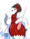  absol animal_genitalia animal_penis anthro avioylin big_breasts bodily_fluids breasts breasts_on_face butt canine_penis collar cum dominant dominant_female duo ejaculation erection fan_character female feral generation_3_pokemon generation_7_pokemon genital_fluids genitals hi_res lycanroc male male/female mega_absol mega_evolution midnight_lycanroc nintendo nipple_piercing nipples nude penis piercing pokemon pokemon_(species) rear_view scar simple_background spiked_collar spikes tattoo thick_thighs video_games 