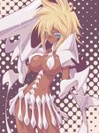  arrancar bad_id bad_pixiv_id bleach blonde_hair blue_eyes bone breasts dark_skin large_breasts polka_dot resurreccion revealing_clothes solo tier_harribel yusa_maruboro 