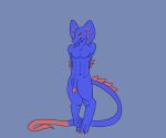  animated anthro bodily_fluids cobra crescentcanine esayian_(oc) genital_fluids long_tail male muscular muscular_anthro omorashi reptile scalie snake solo urine watersports 