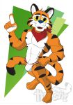  anthro bulge clothing detailed_bulge felid frosted_flakes hokshi kellogg&#039;s looking_at_viewer male mammal mascot pantherine solo tiger tony_the_tiger underwear 