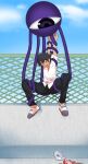  1boy absurdres bara commission highres kamijou_touma kuromaru_(mugen) rooftop second-party_source tentacles tentacles_on_male toppogi 