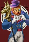  absurd_res anubis bow_tie clothing deity egyptian_mythology gintrieu gloves gold_(metal) handwear hi_res league_of_legends male middle_eastern_mythology mythology nasus_(lol) riot_games suit tatsune video_games 