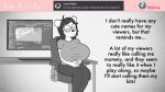  anthro big_breasts blush breasts chair chinchilla chinchillid clothed clothing dialogue digital_media_(artwork) english_text eyewear female furniture glasses hair hi_res huge_breasts mammal monitor office_chair priscilla_(psychotic_walrus) psychoticwalrus rodent simple_background sitting smile solo text 
