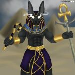  anthro anubis deity egyptian_mythology forbiddenlight hi_res male middle_eastern_mythology mythology solo 