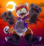  ariel_(disambiguation) ariel_the_tiger cabezilla fan_character felid furry hair halloween hi_res holidays invalid_tag mammal pantherine red_hair tiger vampire_costume videogame_oc 