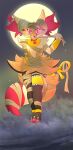  absurd_res ankh anthro beans_(disambiguation) braixen cloud collar egyptian generation_6_pokemon glowing gold halloween hi_res holidays moon mummy nintendo paws pokemon pokemon_(species) undead video_games wraps 