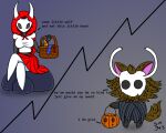  anthro duo female hollow_knight hornet_(hollow_knight) male male/female protagonist_(hollow_knight) simple_background six343 team_cherry video_games 
