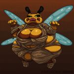 anthro arthropod bee bertha(vodyanoy) big_breasts breasts female humanoid hymenopteran insect mummy overweight rags scary solo spooky_(disambiguation) undead vodyanoy5 