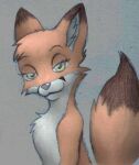  2016 ambiguous_gender animew bedroom_eyes canid canine cheek_tuft countershade_face countershade_torso countershading dipstick_ears dipstick_tail facial_markings facial_tuft feral fox head_markings head_tuft inner_ear_fluff looking_at_viewer mammal markings multicolored_body multicolored_ears narrowed_eyes pink_nose seductive simple_background smile solo tail_markings tan_body tuft two_tone_body white_body yellow_eyes 