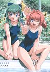  miyafuji_miina onegai_twins onodera_karen swimsuits tagme 