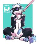  anthro atelierlunatic balls bdsm bondage bound canid canine canis collar collie domestic_dog genitals herding_dog inktober invalid_tag leash male mammal nsfw nude pastoral_dog penis petplay puppyplay roleplay sextober sheepdog solo 