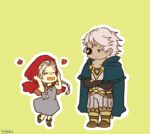  aged_down ahoge bangs braid capelet father_and_daughter fire_emblem fire_emblem_fates hood hooded_capelet low_twin_braids lowres niles_(fire_emblem) nina_(fire_emblem) open_mouth parted_bangs red_hood sasaki_(dkenpisss) twin_braids white_hair 