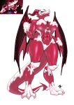  anthro breasts cake claws cookie_run cookie_run_kingdom dessert devsisters dragon female food gpaper232 hi_res horn humanoid long_tail male muscular nipples red_body red_eyes red_velvet_dragon_(cookie_run) scalie sharp_claws sharp_teeth solo teeth white_body wings 