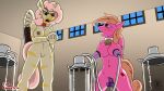  anthro breasts collar duo fall_of_equestria fan_character female female/female forced genitals hi_res machine milk milking_machine nude penetration princess_coke pussy quakehoof vaginal vaginal_penetration worker 