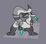  all_fours anthro anus balls bent_over bodily_fluids butt digitigrade dragon dripping drooling flaccid forked_tongue genitals grey_background grey_body grey_scales hi_res male penis perineum presenting presenting_anus presenting_balls presenting_hindquarters presenting_penis raised_tail saliva saliva_drip saliva_string scales scalie simple_background smile smirk smug smug_face solo the_xing1 tongue tongue_out wingless_dragon 