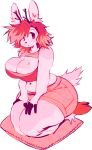  alpha_channel ankle_tuft anthro antlers barefoot belly big_breasts blush blush_stickers bodily_fluids bottomwear breasts cervid chubby_anthro chubby_female cleavage cleavage_cutout clothed clothing cloven_hooves curvy_figure feet female fluffy fluffy_tail hair hands_on_legs hands_on_thighs hooves horn hotpants inner_ear_fluff kneeling leg_tuft looking_aside love_handles mammal messy_hair midriff muffin_top navel pillow red_hair restricted_palette shorts simple_background skimpy slightly_chubby solo sweat thick_thighs transparent_background tuft voluptuous wildcardroachie 