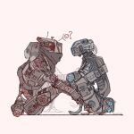  ? artist_name bunnosi english_commentary humanoid_robot looking_ahead looking_at_another phase_shift_pilot_(titanfall_2) pilot_(titanfall_2) pink_background profile robot scarf science_fiction simulacrum_(titanfall) sitting sketch spot_color stim_pilot_(titanfall_2) titanfall_(series) titanfall_2 