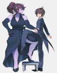  absurd_res anthro armwear black_tie_(suit) bottomwear breasts cleavage clothed clothing deltarune dress dress_shoes duo elbow_gloves female footwear fully_clothed gloves hair hair_over_eye hand_on_hip handwear hi_res high_heels human human_on_anthro interspecies kris_(deltarune) larger_anthro larger_female looking_at_another male male/female male_on_anthro mammal one_eye_obstructed pants ponytail red_eyes reptile scalie simple_background size_difference smaller_human smaller_male sskomu_(artist) suit susie_(deltarune) undertale_(series) video_games white_background 