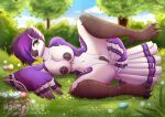  absurd_res anthro avian bird easter feathers female hi_res holidays nana-yuka pinup pose solo 