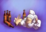  anthro avery_(vir-no-vigoratus) bdsm beer_bottle blue_background bottle briefs bulge butt canid canine canis clothing detailed_background domestic_dog drunk eyes_closed footwear fur hair herding_dog male mammal orange_body orange_fur pastoral_dog restraints shadow simple_background socks solo straitjacket substance_intoxication tighty_whities tongue tongue_out underwear vir-no-vigoratus welsh_corgi white_briefs white_clothing white_footwear white_hair white_socks white_underwear 