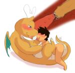  2016 anthro blush dragonite duo generation_1_pokemon genitals interspecies kemono male male/male nakadashimashta nintendo penis pokemon pokemon_(species) pokephilia sex video_games 