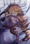  absurd_res animal_genitalia animal_penis anthro behemoth_(ff) felid final_fantasy genitals hi_res hybrid male mammal mcmadmissile muscular muscular_male pantherine penis solo square_enix tiger video_games 