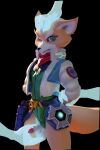  anthro canid canine dragoon343 fondling_penis forced fox fox_mccloud genitals girly hands_behind_back humanoid_genitalia male mammal nintendo penis restrained_arms star_fox video_games 