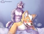  &lt;3 anal anal_penetration anthro bodily_fluids canid canine canis duo fox fox_mccloud male male/male mammal nintendo orgasm_face penetration saliva saliva_on_tongue star_fox sweat unbread_yimori video_games wolf wolf_o&#039;donnell 