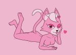  &lt;3 39coit anthro blowing_kiss breasts butt digital_media_(artwork) dipstick_tail felid feline felis female fur hair hand_on_face inner_ear_fluff katt_monroe looking_at_viewer lying mammal markings nintendo nipples on_front open_mouth pink_body pink_fur pinup pose simple_background solo star_fox tail_markings tuft video_games white_body white_fur white_hair white_muzzle 