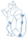  2020 anthro belly blastoise blush bulge clothing generation_1_pokemon hi_res kemono male nakadashimashta nintendo overweight overweight_male pokemon pokemon_(species) solo underwear video_games 