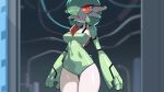  16:9 2022 3_fingers black_body breasts drunk_oak female fingers gardevoir generation_3_pokemon green_body hi_res humanoid machine multicolored_body nintendo open_mouth pokemon pokemon_(species) robot solo video_games white_body widescreen 