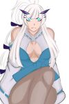  1girl cosplay gijinka highres lugia non-web_source pokemon pokemon_(creature) pokemon_(game) sitting trigger-fairy 