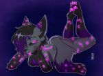  anthro ass_up bedroom_eyes bioluminescence butt canid canine fennec fox glowing male mammal narrowed_eyes paws seductive sickbelle solo veil_(unaveilable) 