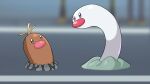  16:9 2022 alolan_diglett alolan_form ambiguous_gender blonde_hair blurred_background brown_body drunk_oak duo feral hair hi_res looking_at_another multicolored_body nintendo pink_nose pokemon pokemon_(species) regional_form_(pokemon) video_games white_body widescreen wiglett 