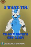  anthro anti-lewd arctic_wolf canid canine canis gesture go_to_horny_jail hi_res lordofnothing male mammal meme nude pointing propaganda solo wolf 