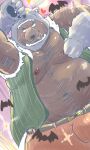  &lt;3 2022 anthro belly big_belly bottomwear brown_body bulge clothing dain_4201 halloween halloween_costume hi_res holidays kemono male mammal mature_male moobs nipples overweight overweight_male pants solo ursid 