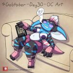  3_fingers 3_toes anthro areola artist belly big_areola big_breasts big_ears breasts bulge chubby_gynomorph clothing erect_nipples exhausted eyes_back feet fingers furniture goblin gobtober gobtober_2022 gynomorph hair hi_res humanoid hyaenid hybrid impishhyena intersex kalliope_(impishhyena) lgbt_pride lying mammal markings mohawk navel nipples on_back panties panty_bulge pink_hair pride_colors puffy_areola purple_clothing purple_eyes purple_nipples purple_panties purple_underwear slightly_chubby sofa solo striped_markings stripes tablet tablet_pen tapered_tail thick_arms thick_tail thick_thighs tired toes transgender_pride_colors underwear white_hair wide_hips 