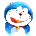  1:1 2022 anthro bell blue_body blue_fur collar domestic_cat doraemon doraemon_(character) felid feline felis front_view fur machine male mammal mt_tg open_mouth red_collar red_nose robot shaded simple_background solo standing tongue whiskers white_background white_body white_fur 