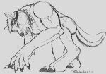  all_fours anthro biped breath canid canine canis claws collar comission eyewear goggles hi_res jewelry male mammal mature_male muscular necklace panting paws proweling shiro sketch teeth tongue were werecanid werecanine werewolf wolf wolfywetfurr_(artist) 