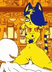  absurd_res animal_crossing ankha_(animal_crossing) ankha_zone ankha_zone_(minus8) anthro bodily_fluids breasts cheek_tuft collar cosplay cowgirl_position crossed_arms crossover crossover_cosplay digital_drawing_(artwork) digital_media_(artwork) domestic_cat drooling duo ears_up efradraws egyptian egyptian_headdress erection eyebrows facial_tuft felid feline felis female from_front_position generation_7_pokemon genitals halloween hi_res holidays linda_(efradraws) litten male male/female mammal markings motion_lines navel nintendo nude on_bottom on_top one_eye_obstructed paws penetration penis pokemon pokemon_(species) pussy raised_eyebrow raised_tail ring_(marking) ringtail saliva sex small_breasts smile tail_markings thick_eyebrows thick_thighs tuft vaginal vaginal_penetration video_games whiskers wide_hips 