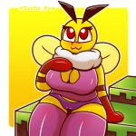  &lt;3 &lt;3_eyes 2022 2:3 2d_(artwork) :3 antennae_(anatomy) anthro arthropod bee bee_(minecraft) big_breasts biped border breasts butt clothing curvy_figure digital_media_(artwork) english_text eyelashes eyeliner featureless_crotch female footwear full-length_portrait hi_res honny_(zerlix_fox) hymenopteran insect latex legwear love makeup markings microsoft minecraft mojang narrowed_eyes portrait red_eyes seductive shaded short_stack signature simple_background smile socks solo text thigh_highs thin_eyebrows tuft video_games white_background wide_eyed wings xbox_game_studios yellow_body yellow_border zerlix_fox 