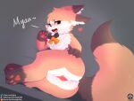  &lt;3 absurd_res anthro anus bedroom_eyes bell butt canid canine chibi clothing dipstick_limbs dipstick_tail female fluffy fluffy_tail fox fur gaping gaping_pussy genitals halloween hi_res holidays iradeon mammal markings narrowed_eyes nia_(senz) orange_body orange_eyes orange_fur pawpads presenting presenting_hindquarters presenting_pussy pussy ribbons seductive senz solo spread_pussy spreading tail_markings 