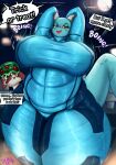  2022 absurd_res anthro big_breasts blue_body blue_scales breasts brown_eyes chubby_female derpx1 digital_media_(artwork) duo eyelashes female gimmick_(tekandprieda) hands_behind_head hi_res horn huge_breasts huge_thighs kobold looking_at_viewer male mammal metroid murid murine nintendo rat rodent scales scalie slightly_chubby tek_(tekandprieda) thick_thighs video_games wide_hips zero_suit 