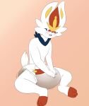  absurd_res anthro blush cinderace diaper extremius_amphibious feces generation_8_pokemon hi_res male messing messy messy_diaper nintendo open_mouth pokemon pokemon_(species) pushing_down sitting soiling solo video_games 