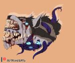  canid canine demon eldritch_abomination hi_res male mammal multi_eye multi_mouth petplayer976 rakan solo tentacles were werecanid werecanine werewolf 